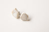 Porcelain stud earrings (opal glaze)