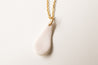 Dainty porcelain pendant necklace