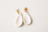 Porcelain dangle earrings (stainless steel)