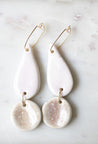 Porcelain statement pendant earrings Nr.6