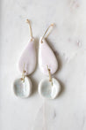 Porcelain statement pendant earrings Nr.7