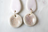 Porcelain statement pendant earrings Nr.6