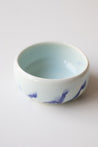 Blue stripes icy blue bowl